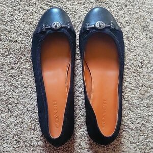 EUC Coach Black Flats